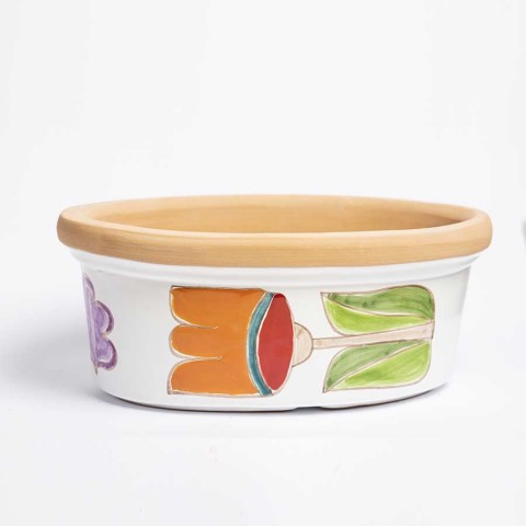 Ceramic Planter Folk VSPO819FK-FC De Simone