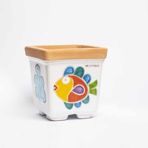 Vaso Porta Pianta Folk Pesce VSPQPE