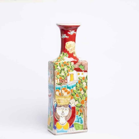 Bottiglia Decorativa ceramiche de simone DS BT509A