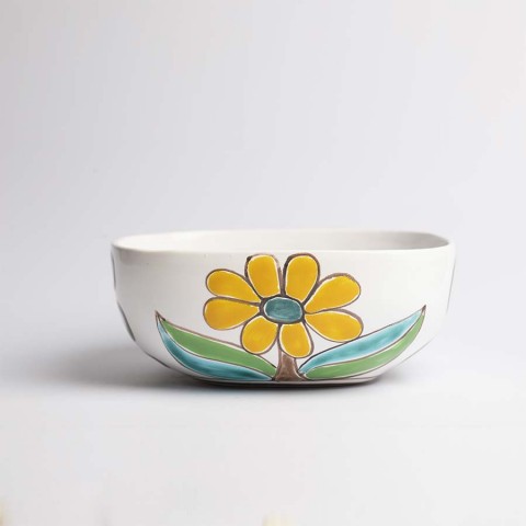 Insalatiera de simone Folk fiori CTQ22A02