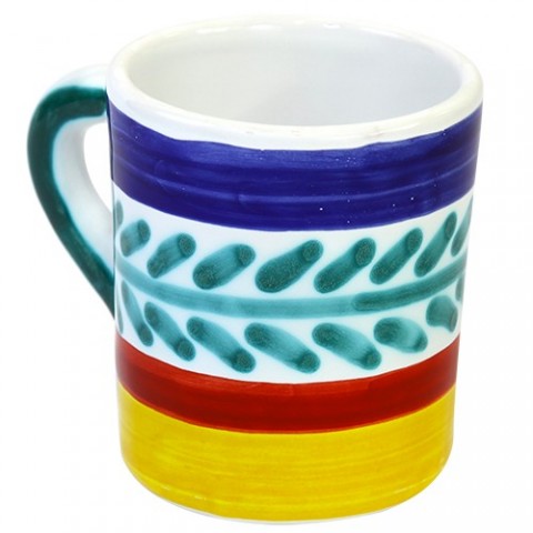 Tazza Mug Ceramiche De Simone decorata a mano Selinunte