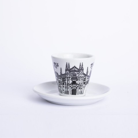 Coffee Cup with Saucer Milano TZZ40MI de simone pottery