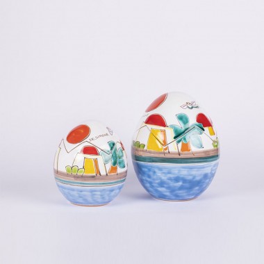 Uovo pasqua artigianale Scatola Dammusi ceramiche de simone