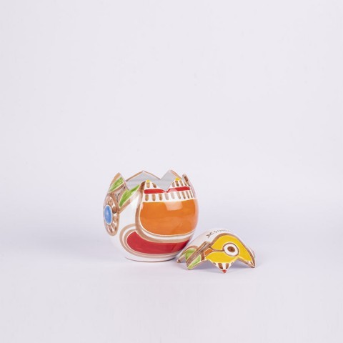 Easter Ceramic Egg Box Parrot De Simone Pottery