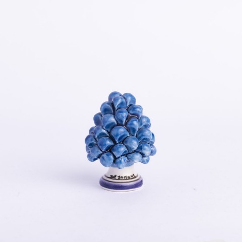 Pigna blu Ceramiche De Simone piccola
