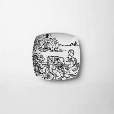 Squared plate Aci Castello