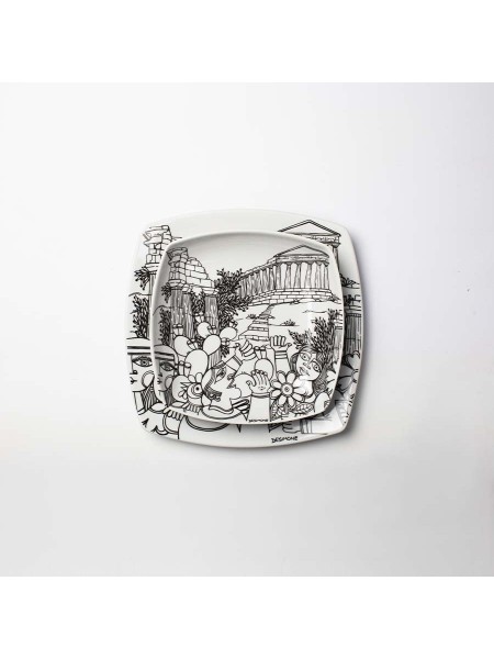 Squared plate Agrigento