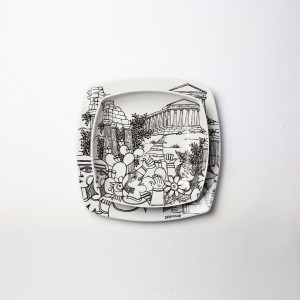 Squared plate Agrigento