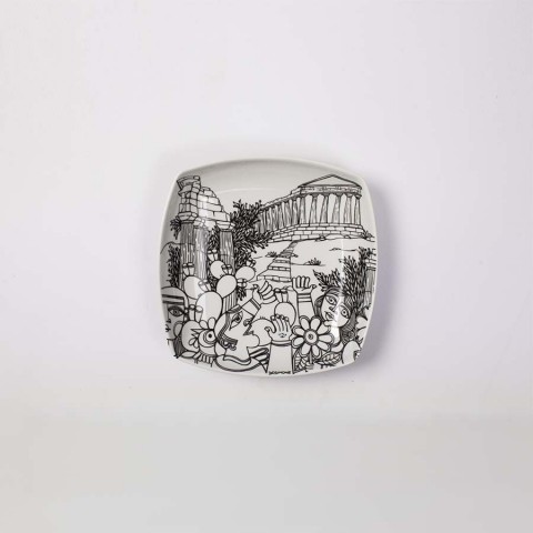 Squared plate Agrigento
