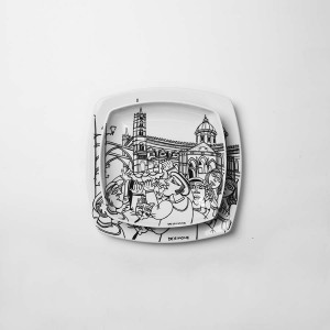 Squared plate Palermo