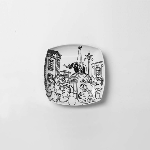 Squared plate Catania