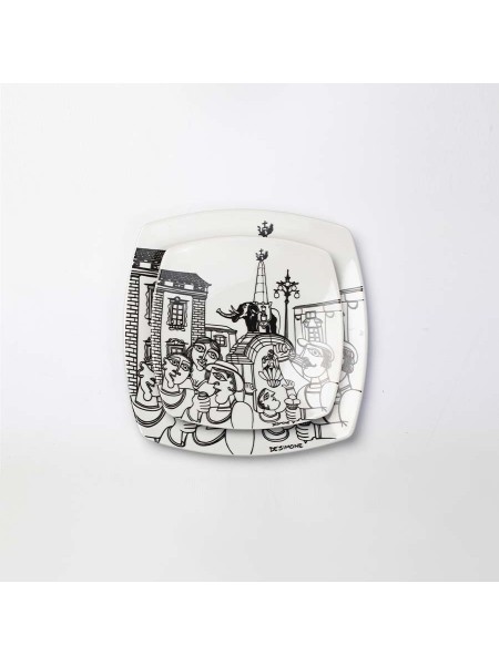 Squared plate Catania