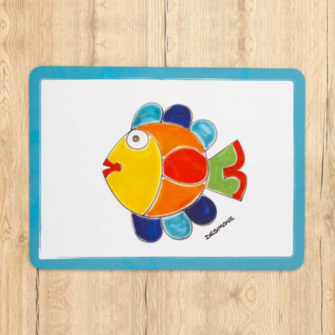 Tovaglietta Americana pesce ceramiche de simone