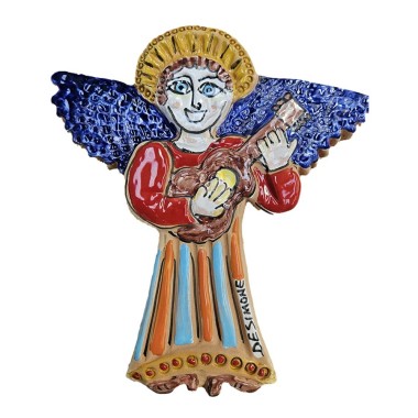 Bas-relief Angel with guitar ANGR318