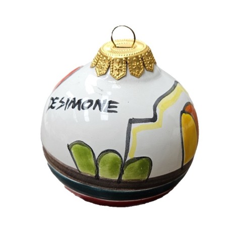 Christmas Bauble Dammusi Ceramiche De Simone Pottery