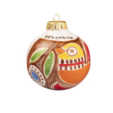Palla di Natale artigianale Stromboli Ceramiche De Simone