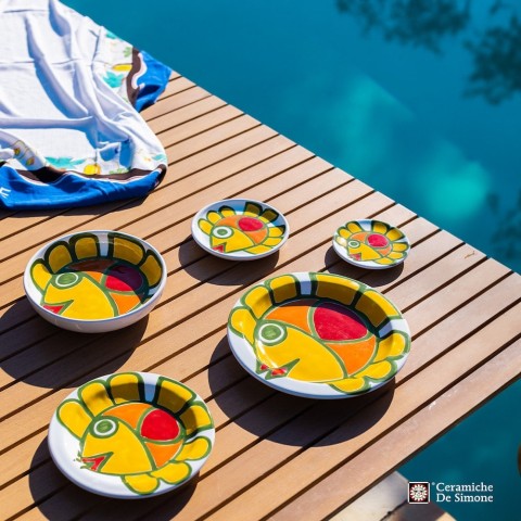 Piatti ceramica artigianale siciliana panarea mangiallegro ptpn ceramiche de simone
