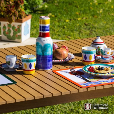 Bicchieri ceramica artigianale siciliana lipari mangiallegro ceramiche de simone