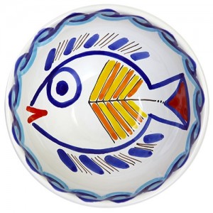 Sicilian round ceramic Appetizers Plate de simone pottery Levante BUFLV