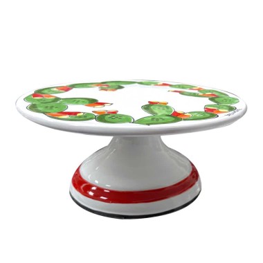 Alzata Centrotavola Fichi d'India ceramiche de simone