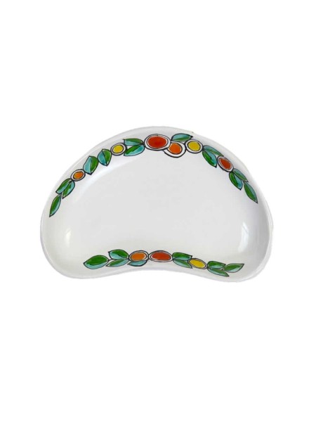 Mezzaluna Arance e Limoni ceramiche de simone mangiallegro