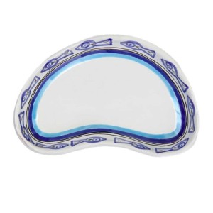 Sicilian handmade Half Moon Tray Corfù MZL20CO de simone pottery