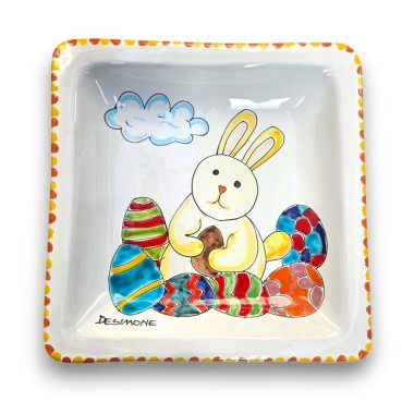 Square Dish 24x24 Easter Rabbit - Limited Edition