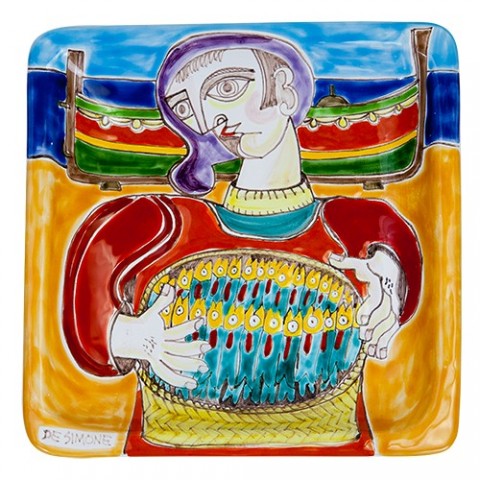Squared Plate 24x24 DS 05 Fisherman