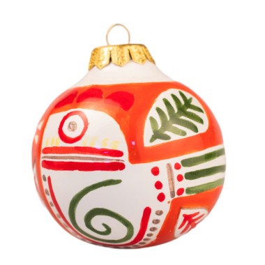 Handmade ceramic Christmas Bauble Marettimo de simone pottery