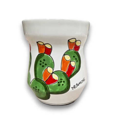Scolaposate Folk Fichi d'India realizzato a mano ceramiche de simone