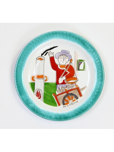 Piatto Tondo Folk Cottura delle Castagne PTFK-2