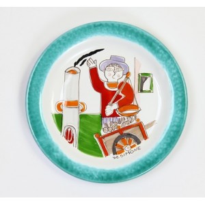 Piatto Tondo Folk Cottura delle Castagne PTFK-2