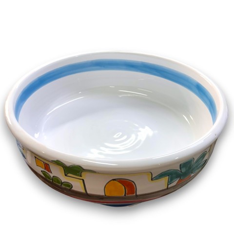 Alzata artigianale realizzata a mano in ceramica Dammusi