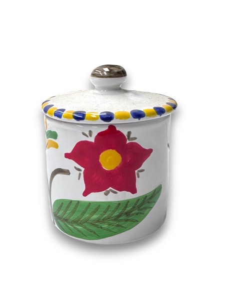 Contenitore con coperchio artigianale Lampione ceramiche de simone