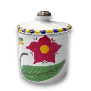 Contenitore con coperchio artigianale Lampione ceramiche de simone