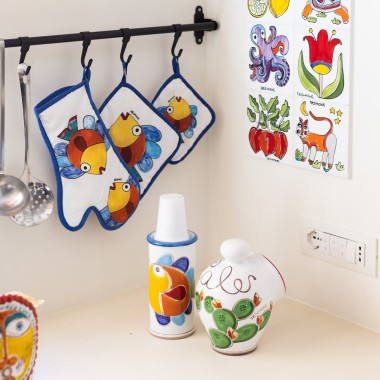 Presine poliestere pesce ceramiche de simone