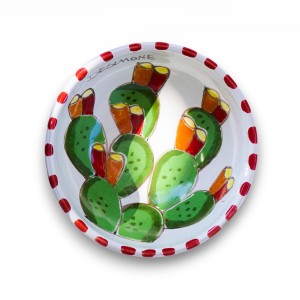 Ciotola artigianale ceramiche siciliane de simone Fichi d'India CTLFC