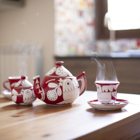 Sugar bowl Mangiallegro White Bird ZUCN