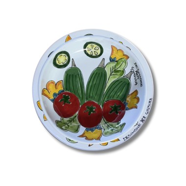 Sicilian handmade plate Plate De Simone Giusina Magic Summer