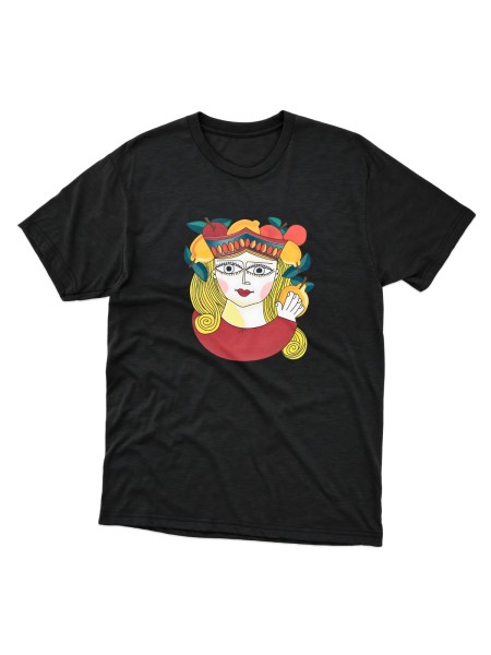 Unisex T-shirt De Simone Pottery per Giusina Red Queen