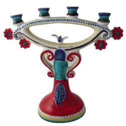 Handmade sicilian ceramic Chandelier CAN335 de simone pottery