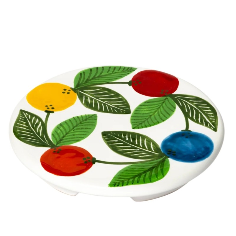 Sicilian ceramic handmade trivet Elba de simone pottery