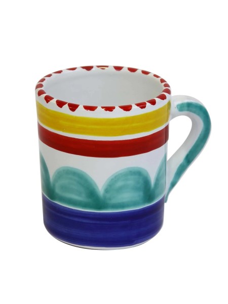 Tazza Mug Ceramiche De Simone decorata a mano Alicudi