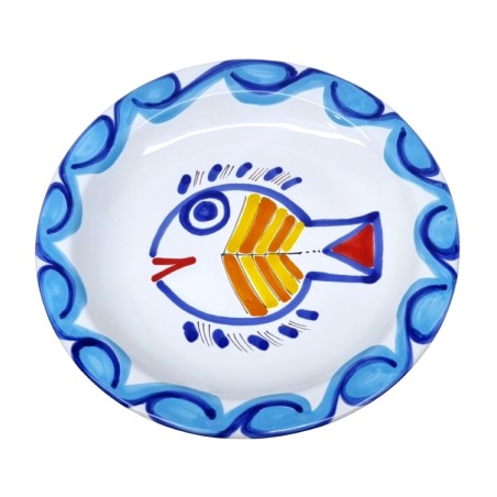 Handmade sicilian ceramic Round Plate Levante PTLV