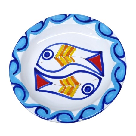 Round Plate Scirocco PTSC De Simone Pottery