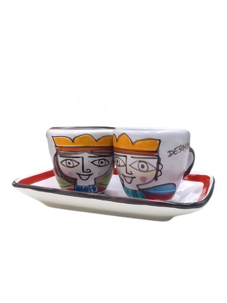 Coffee cup with Saucer Set Folk TT56FK
