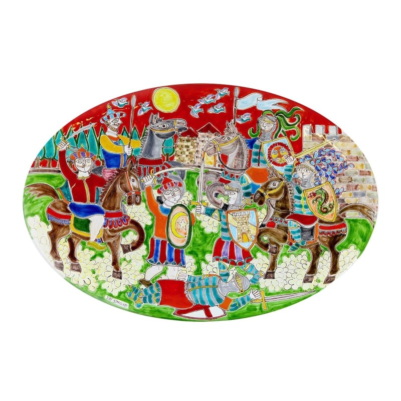 Oval Plate DS 60x38 cm OV60DS-01 Battle