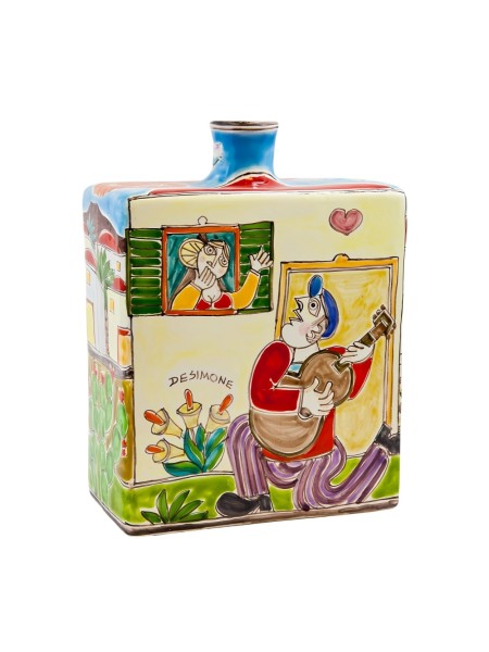 Decorative bottle DS Love Serenade BT613DS-2 De Simone pottery
