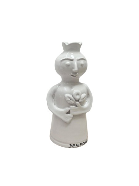 Queen white statue PL255BN Desimone pottery