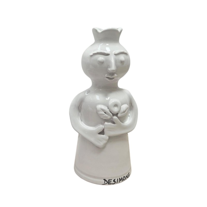 Queen white statue PL255BN Desimone pottery